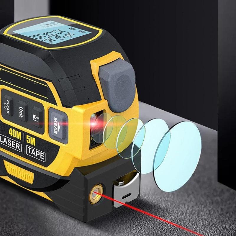 3 In 1 telemetre Laser metre a ruban marqueur laser